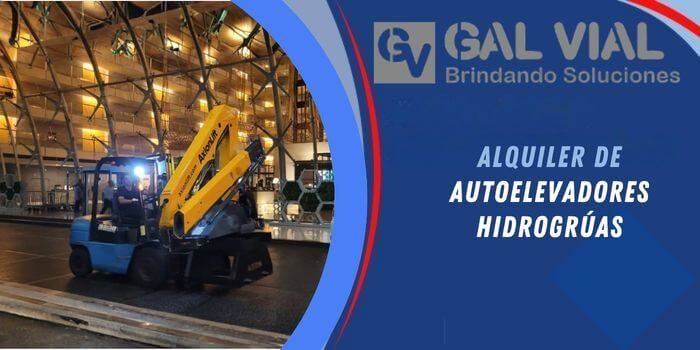 Alquiler de autoelevadores e hidrogrúas